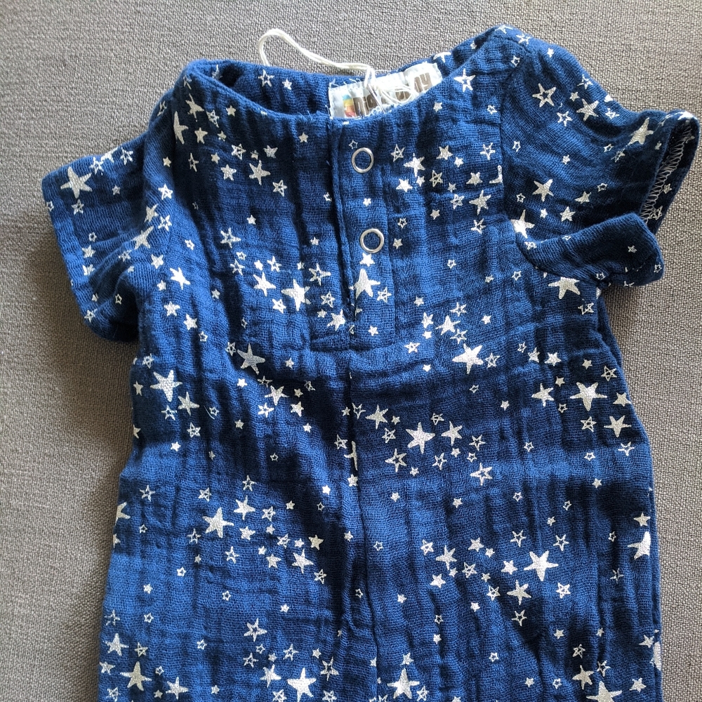 Metallic star jumpsuit
